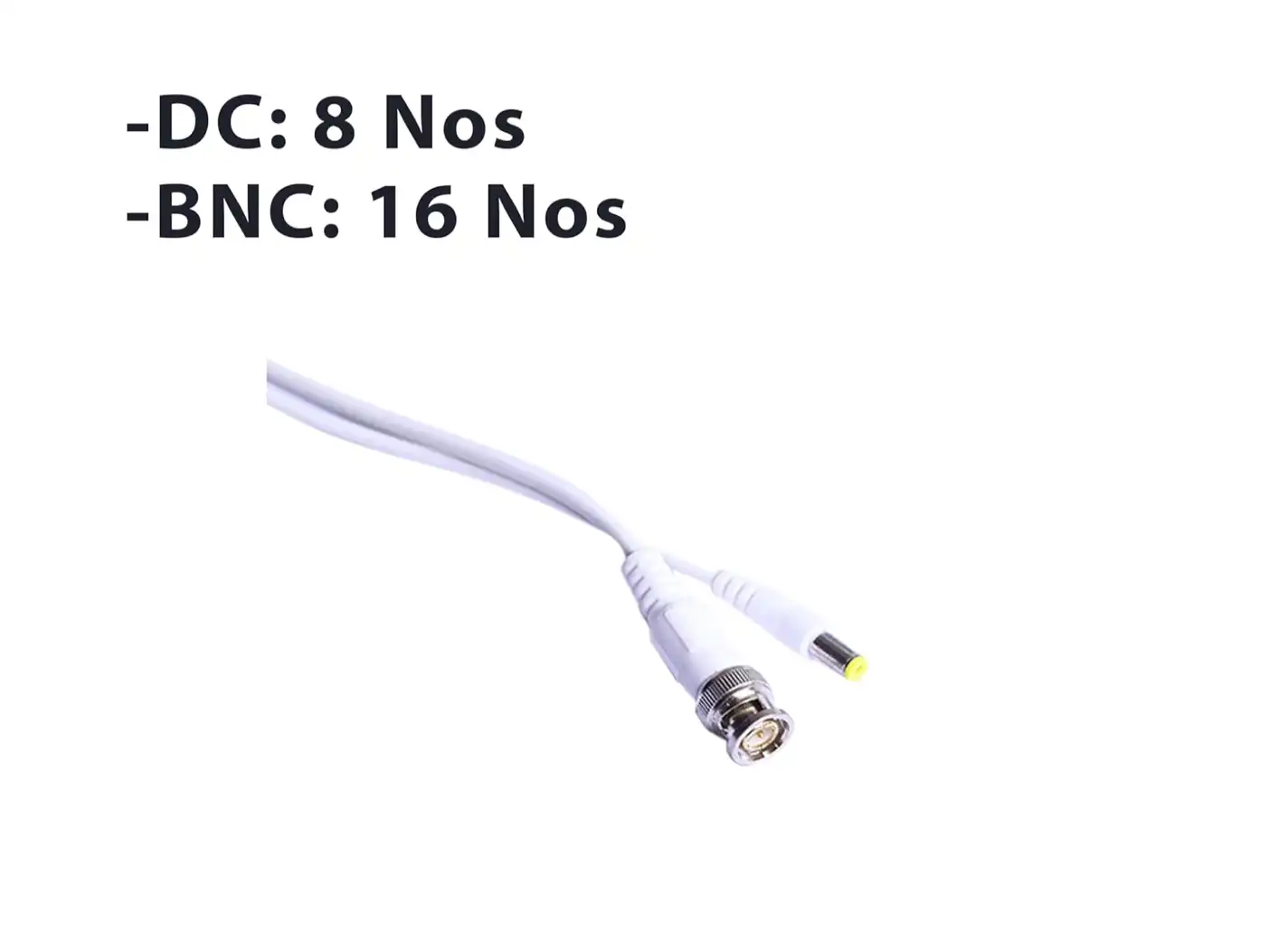 HIKVISION 16 Channel DVR with 5 MP 8 Bullet & 8 Dome Cameras with Audio Recording + 4 TB HDD + (3+1) Cable roll + 16 CH Power Supply + USEWELL BNC & DC Full Combo Kit with CCTV Rack - Image 5