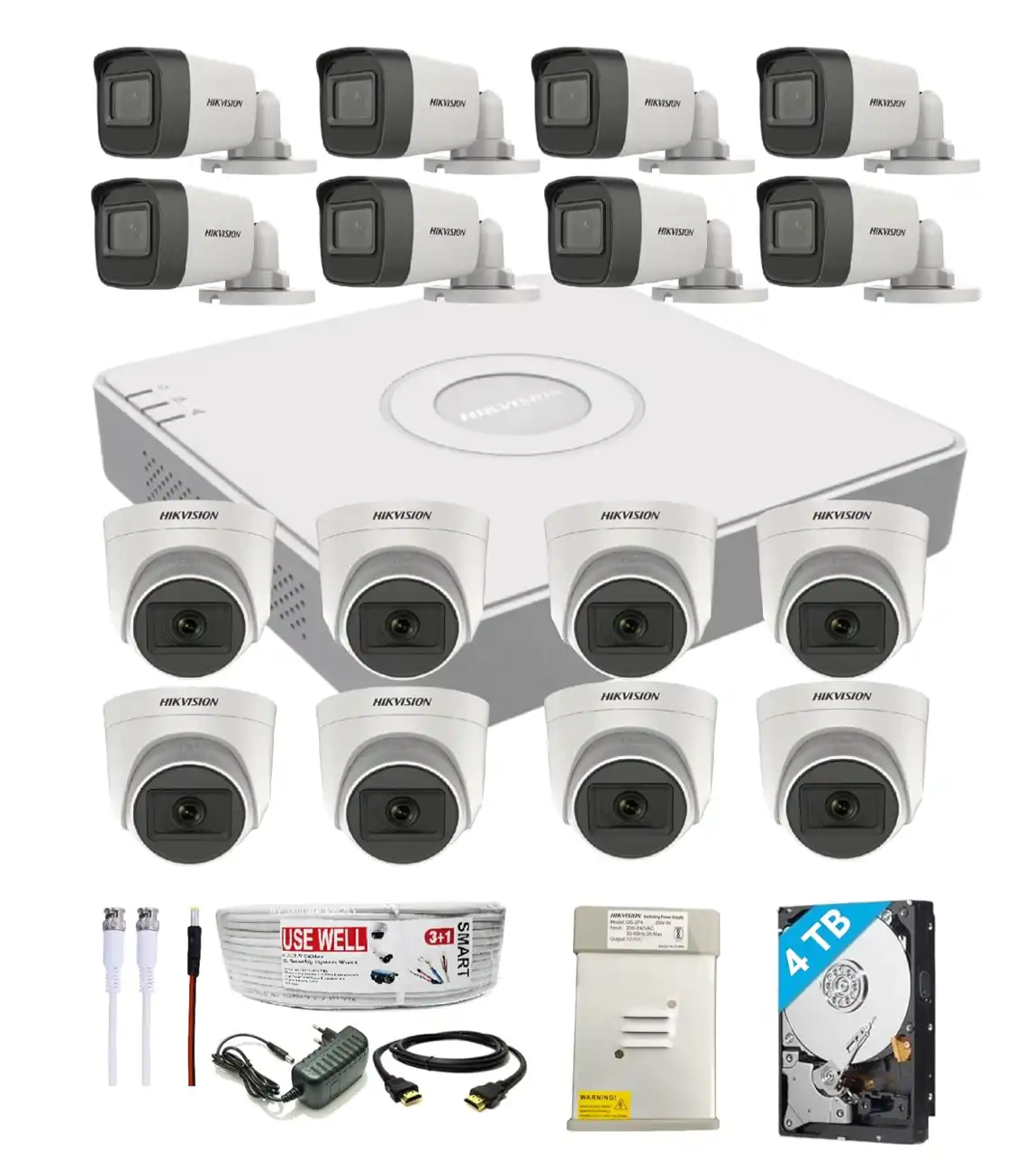 16 CCTV Camera Setup